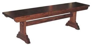 Here is our custom Amish made Hoover bench.