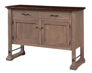 Here you see the Carla Elizabeth sideboard that is custom Amish crafted