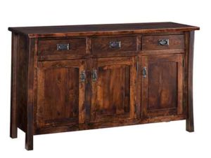 Amish Crafted Master Buffet in Rustic Brown Maple