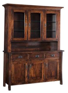 Custom Amish crafted Master style hutch