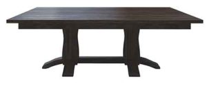 Amish crafted Shaker double pedestal table