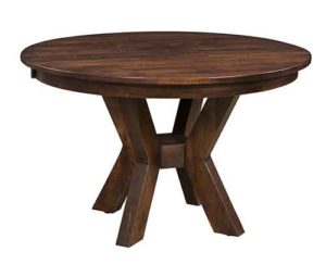 Amish made custom Bradley single pedestal table