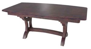 Bridgeport Double pedestal Amish built custom table