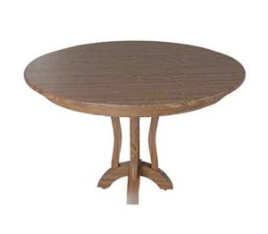 Bridgeport single pedestal Amish custom table