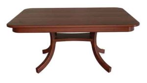 Amish crafted Carlisle double pedestal table.