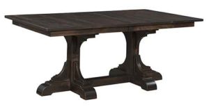 Here is our custom Amish made Clifford Double Pedestal table.