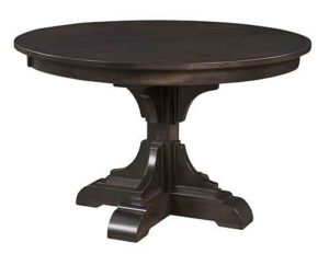 Custom made Amish Clifford single pedestal table.