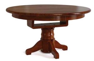 This is our Amish made custom Eagle table.