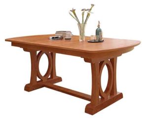 This is showing our custom made Empire table with the bow end top.