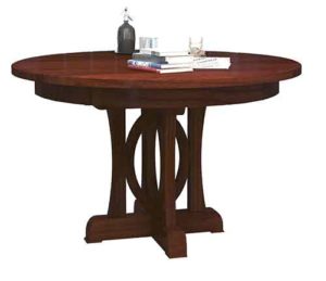 Check out the Amish built custom Empire single pedestal table.