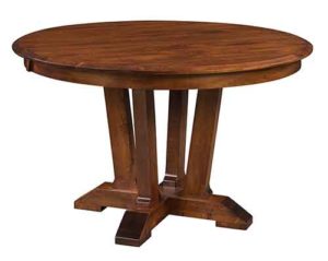 This custom Amish built Harper Single Pedestal table has a 48" round top.