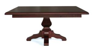 Amish crafted Kingston Single Pedestal table.