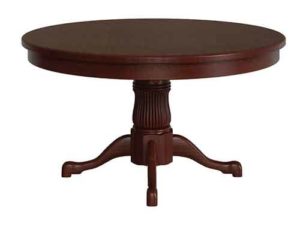 Amish made Single Reeded Tulip pedestal table.