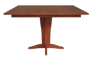 Custom Amish built Vintage Single Pedestal table
