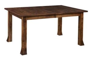 Amish Crafted Vista Leg Table in Brown Maple