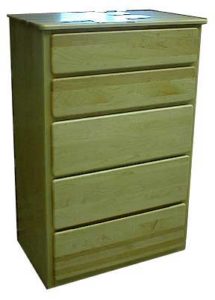 Natural Maple Bedroom Chest of Drawers