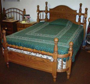 Amish Made Oak Wraparound Bed