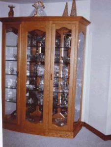 Full Display Three Door Curio Cabinet