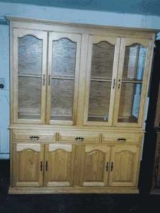 Amish Made Oak Four Door Dining Room Hutch