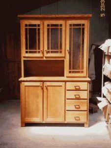 Amish Made Shaker Mission Hoosier Hutch