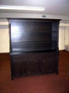 Open Top Solid Wood Amish Hutch