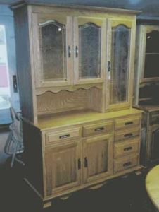 Amish Crafted Hoosier Hutch with Scalloped Opening