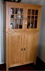Amish Crafted Shaker Style Enclosed Dining Cabinet