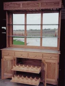 Amish Crafted Wine and Bar Hutch