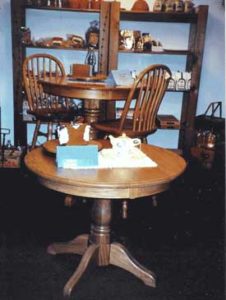 Amish Made Round Dining Table and Pub Table