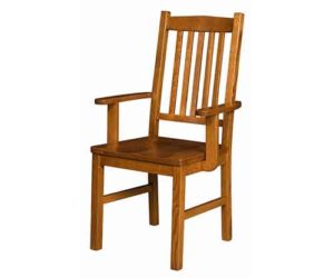 Solid Wood Mission arm chair