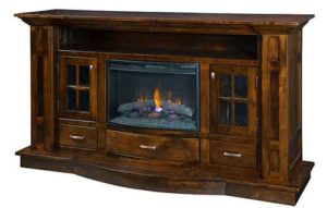 Amish Crafted Delgado Living Room Fireplace Media Stand
