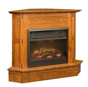 Amish Crafted Corner Dimplex Fireplace Unit