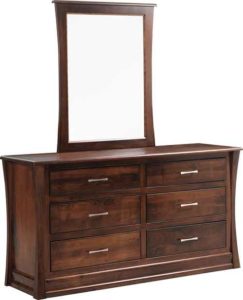 Solid Hardwood Carlisle Dresser and Mirror
