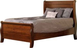 Solid Hardwood Hampton Sleigh bed
