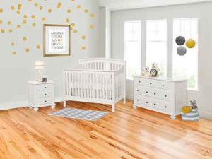 Solid Wood Hampton custom Nursery bedroom collection