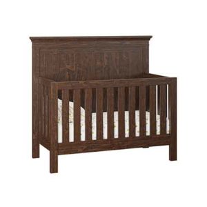 Custom Handcrafted Solid Back Crib in the Haven style