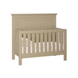 Custom Amish Handcrafted Solid Back Crib in the Haven style