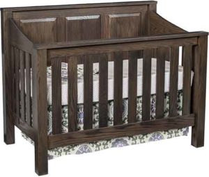 Amish Handcrafted Panel style convertible crib