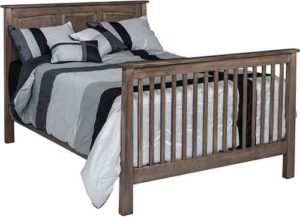 Shaker convertible crib to a bed