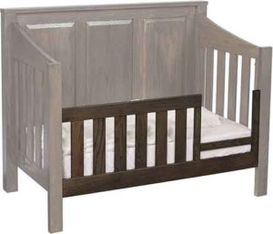 Custom Solid Hardwood toddler bed conversion