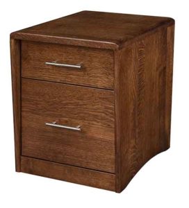 Amish Handcrafted Nova Rolling File Cabinet