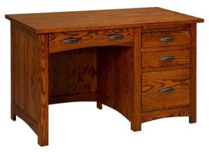 Amish Crafted Oakwood single pedestal desk