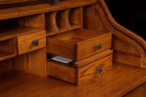 Amish Crafted Oakwood Rolltop Desk