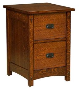Amish Handcrafted 2 drawer custom Signature Mission File Cabinet
