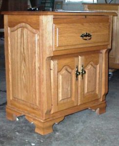 Solid Oak Step Out Two Door Nightstand