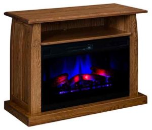 Amish Crafted Compact Winamac Fireplace TV Stand