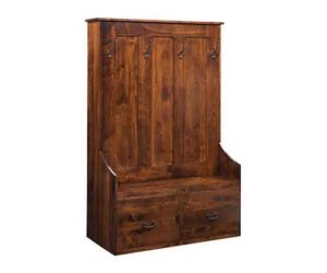 Amish Crafted Hall Seat With Gun Storage
