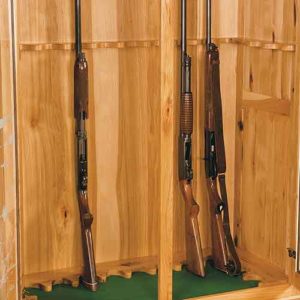 Amish Crafted Double Door Gun Cabinet Interior