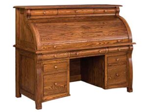Amish Handcrafted Castlebury Roll Top Desk