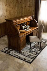 Amish Handcrafted Castlebury Roll Top Desk